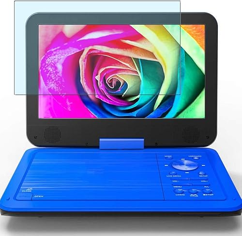 Paquete de 2 protectores de pantalla anti luz azul, compatibles con reproductor de DVD portátil DR.J de 10.5 pulgadas, protector de TPU (no