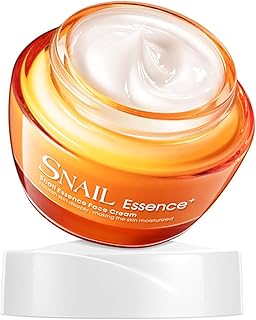 Snail Mucin Essence, Snail Face Cream, Snail Mucin Moisturiser with Hyaluronic Acid, Avocado, Arbutin, Anti Aging & Anti Wrinkle Face Cream, Face Moisturiser, Long Lasting,Deep Hydration