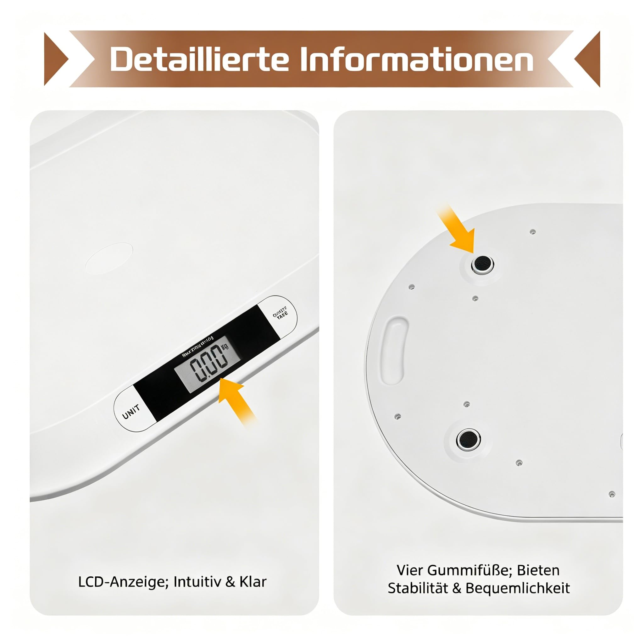 Babywaage, Digital Kinderwaage Batterien Tierwaage Kleintierwaage Baby bis 20kg Waage, mit 3 Wiegemodi (kg/oz/lb)
