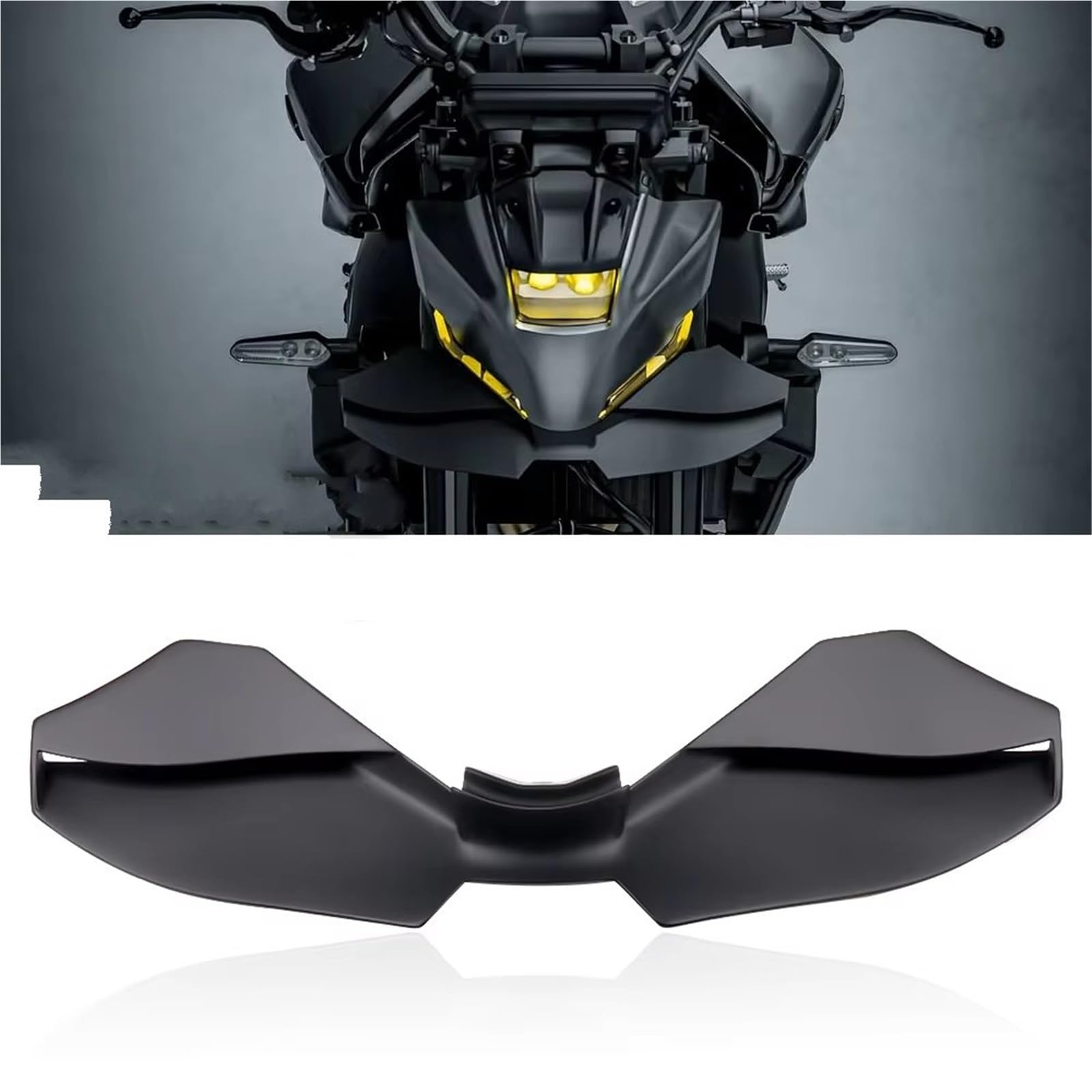 Carenature Laterali Moto Per Ala Downforce Compatibile Con YAMAHA Per MT-09/SP 2024 2025 Per Nudo Frontale Spoiler Anteriore Labbro Inferiore