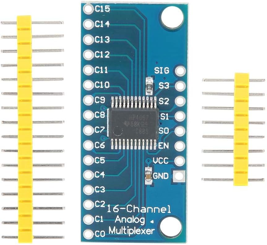 Tangxi 10pcs CD74HC4067 16-Channel Analog Digital Multiplexer, High Speed CMOS Analog Digital Multiplexer Breakout Board Module for Arduino