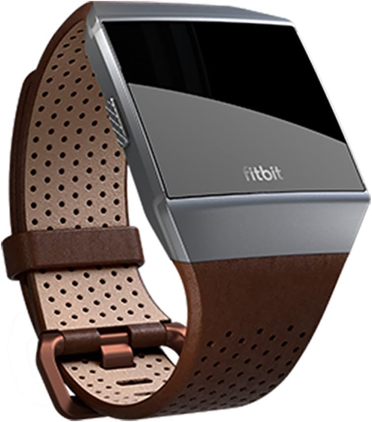 Fitbit Ionic Perforated Leather Accessory Band, Cognac, Large