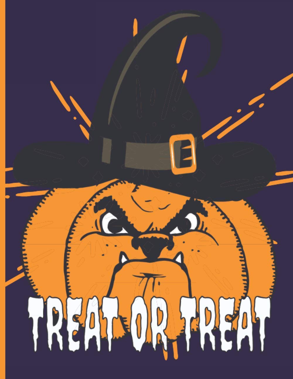 Bulldog Sketchbook: Cute Halloween Dog ( Bullkin) Notebook,140 Pages,8.5x11