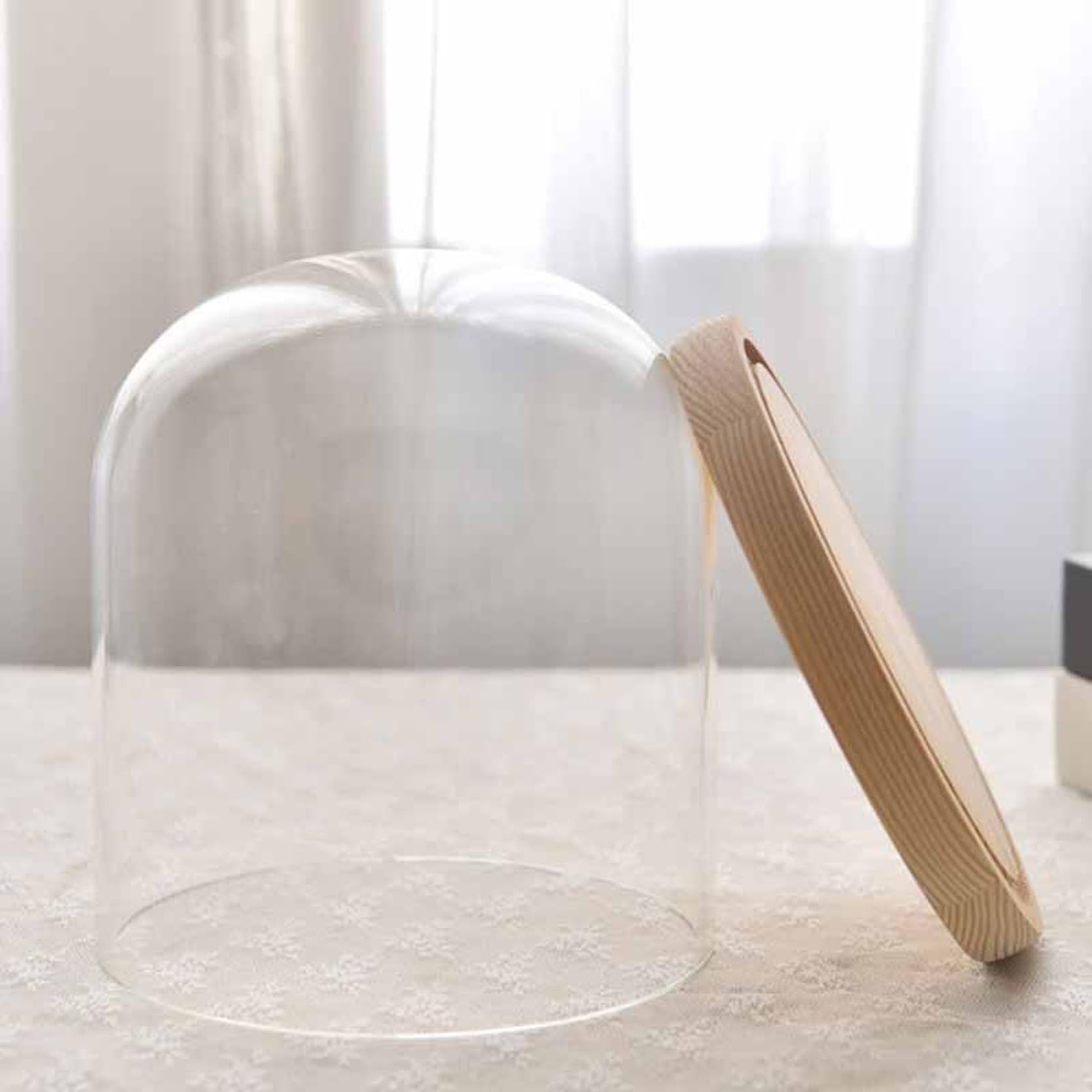 Amazon.co.jp: MJKQ9 ガラスドーム 大きい 18*40cm 透明ガラス