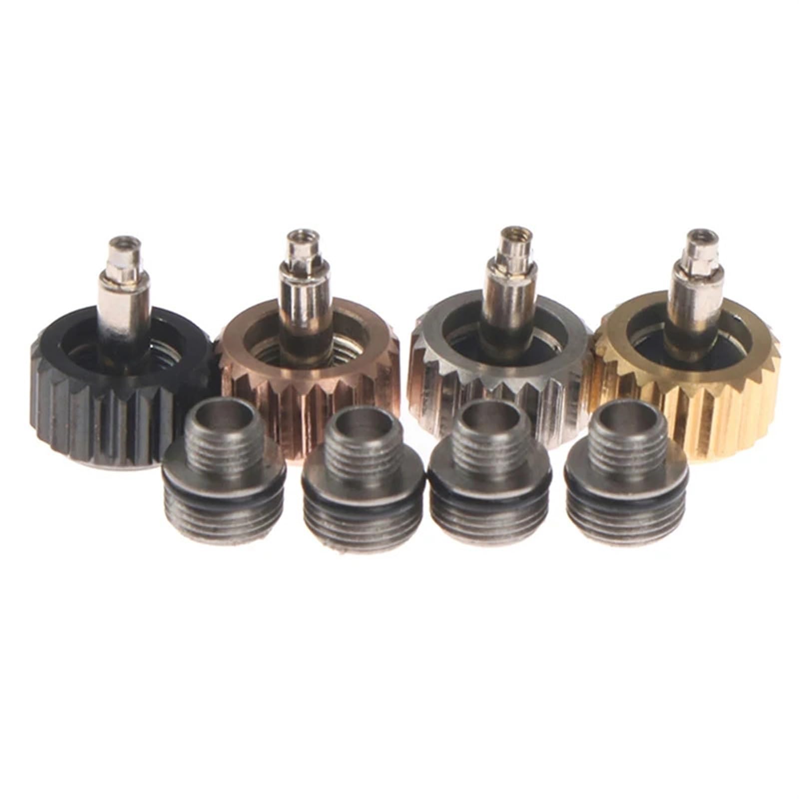 Ke88feng Black Yellow For Watch Crowns Watch Waterproof Replacement Assorted Repair Tools Watch Crowns(Black Yellow)