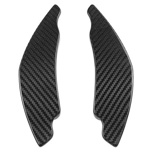 Miniatura 2 de TANGSEN Cubierta de fibra de carbono real para volante de palanca de cambios extendida compatible con Lexus IS 2006 2007 2008 2009 2010 2011 2012