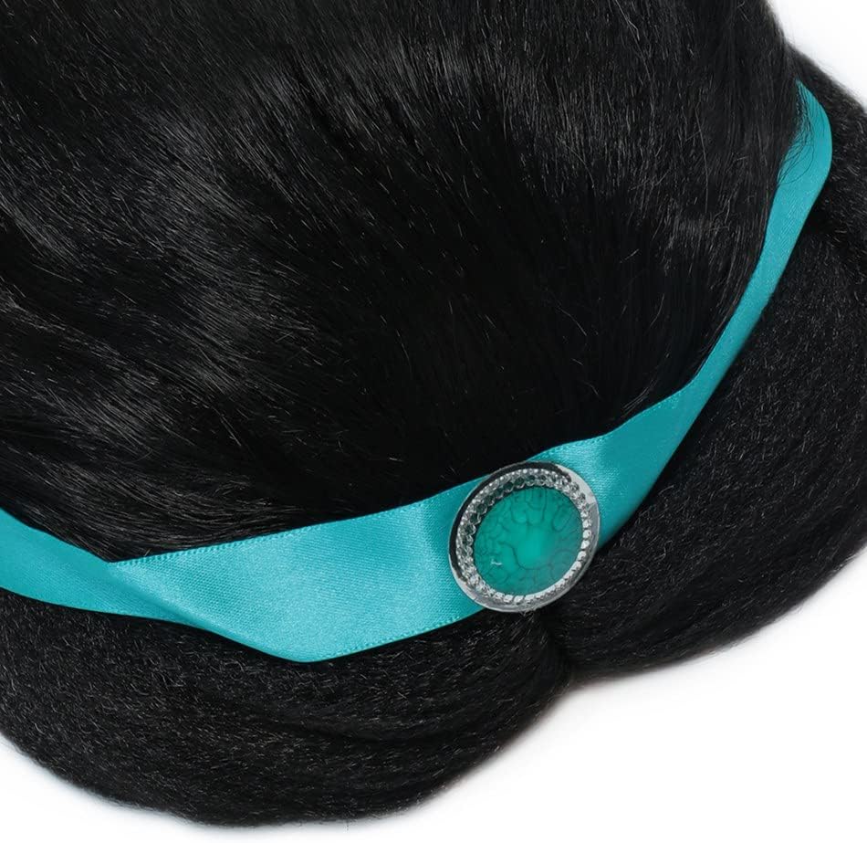 Miniatura 6 de Disfraz de jazmín para niñas disfraz de princesa árabe jazmín disfraz de cosplay con peluca disfraz de fiesta de Halloween para niños