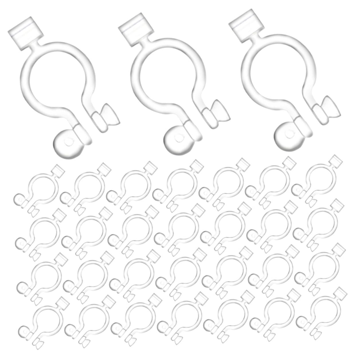 SHINEOFI 250pezzi Clip Orecchini Silicone Trasparenti Per Orecchini Fai Da Te Accessori Per Creazione Senza Piercing Materiali Decorativi Resistente e Comodi Da Indossare