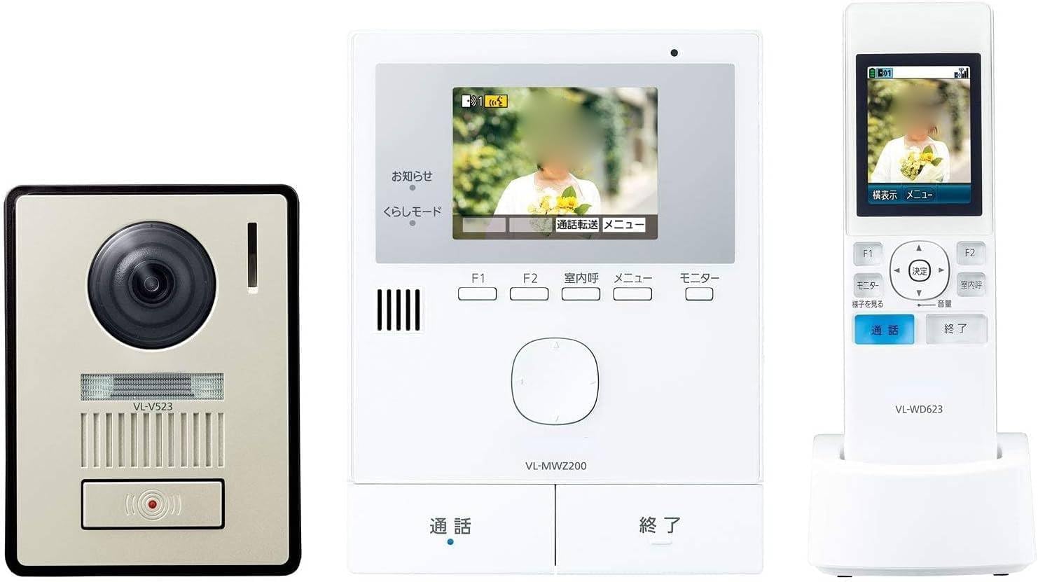 Amazon.co.jp: ワイヤレスモニター付き テレビドアホン 30万画素 LED