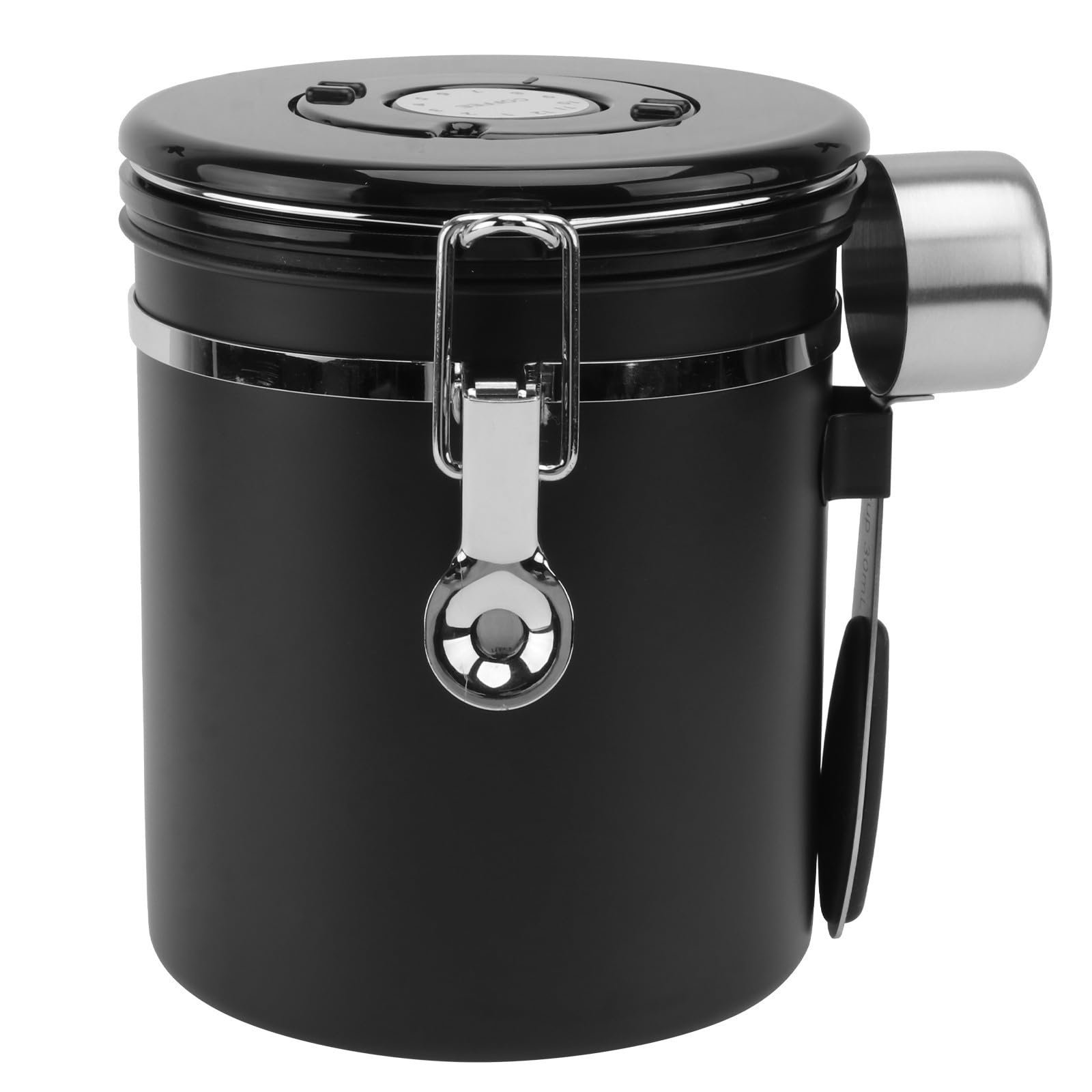 Contenedor para Almacenar Alimentos Hermético de Acero Inoxidable Negro