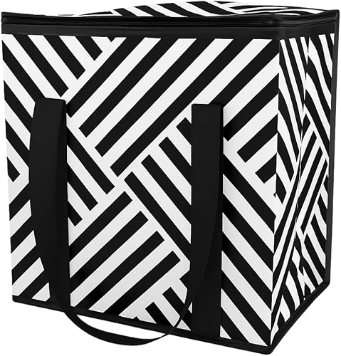 Miniatura 10 de DURASACK Bolsa de Entrega de Alimentos con Aislamiento Mediano – 13"x7"x13" Bolsa Térmica Reutilizable para Comidas Calientes y Frías – Portador de