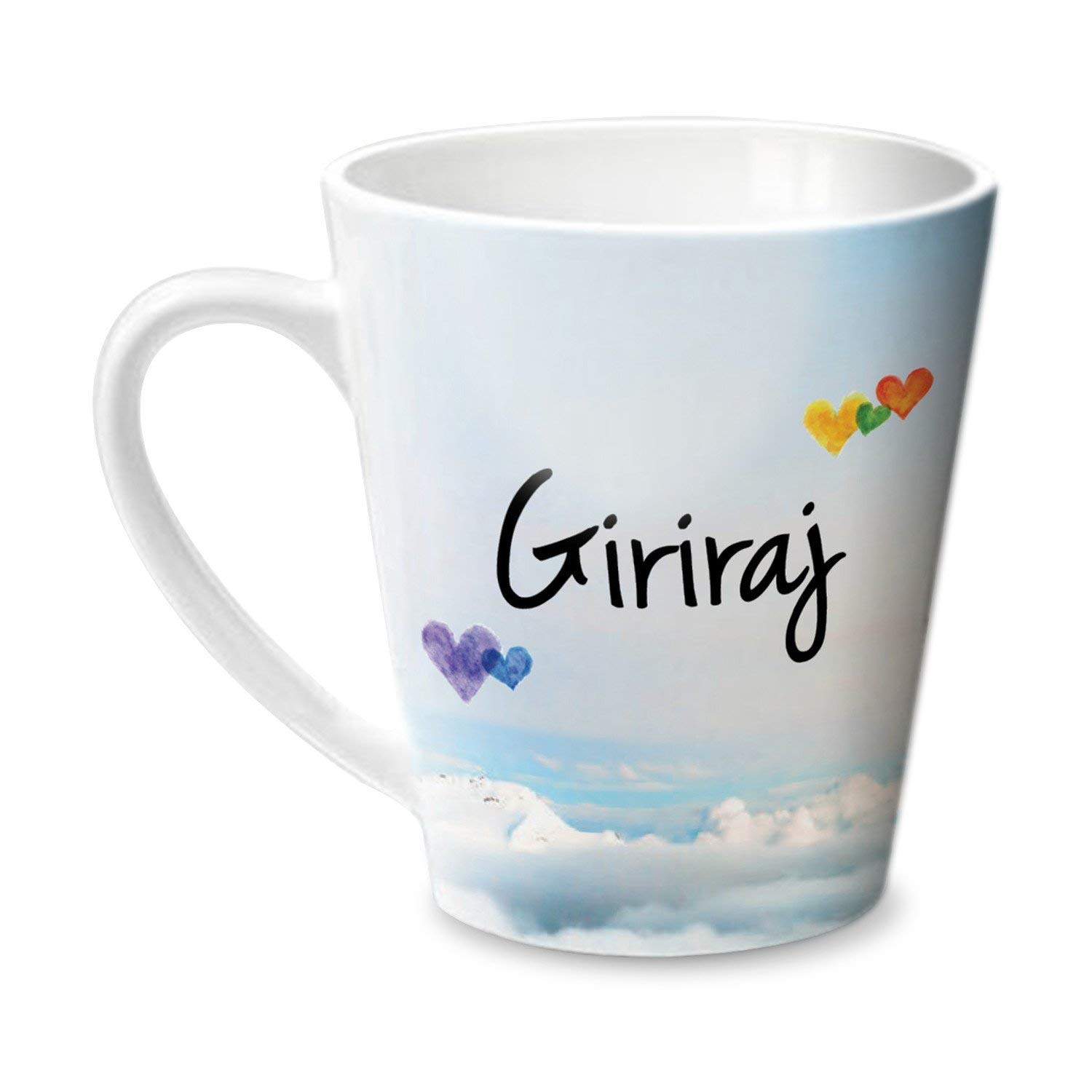 Hot Muggs® Simply Love You Giriraj Conical Personalised Name Ceramic, 315ml, 1 Unit