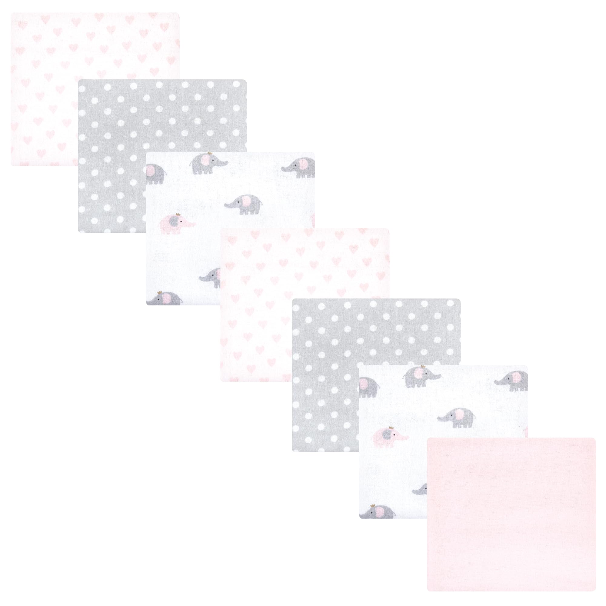 Luvable Friends Little Treasure Flannel Receiving Blankets 7pk
