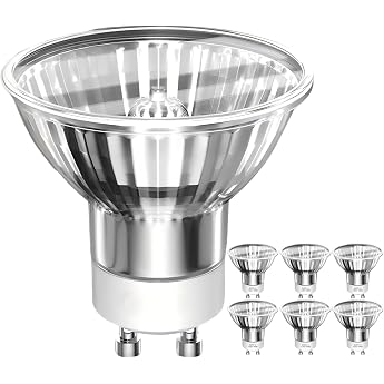 RAGFOZ Halogen Bulb GU1O 35 W 230 V, Dimmable, 2800 K Warm White, Halogen Reflector, MR16 Lamp for Recessed Lights, Spot Ligh