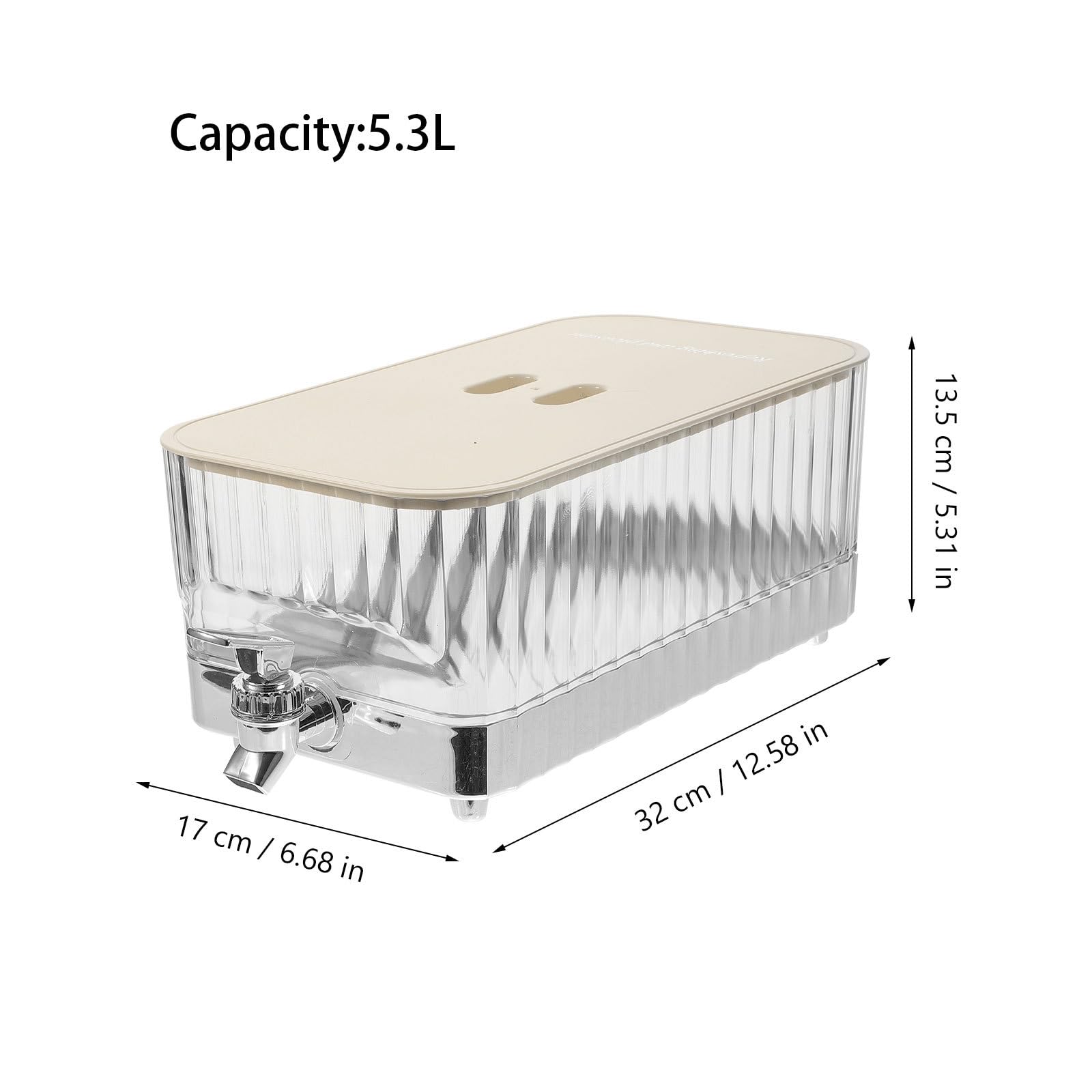 Cabilock Drink Bucket with Tap Coffee Decanter Tea Carafes Juice Carafes Drink Dispensers for Parties Iced Beverage Dispenser Drink Dispenser for Fridge Kettle Pp Refrigerator Drinks
