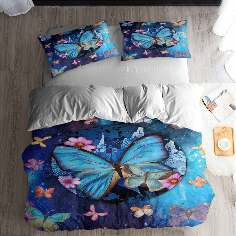 QBIDCSX Beddengoed 135 x 200 cm, bruine leeuw, kinderbeddengoedset