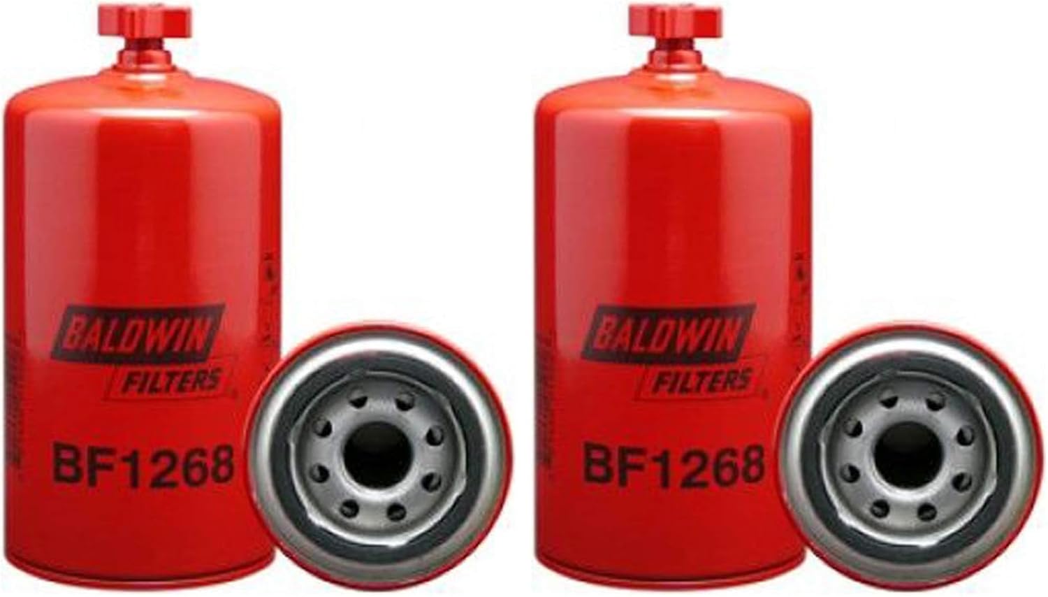 Baldwin BF1268 Fuel and Water Separator Element (Pack of 2)