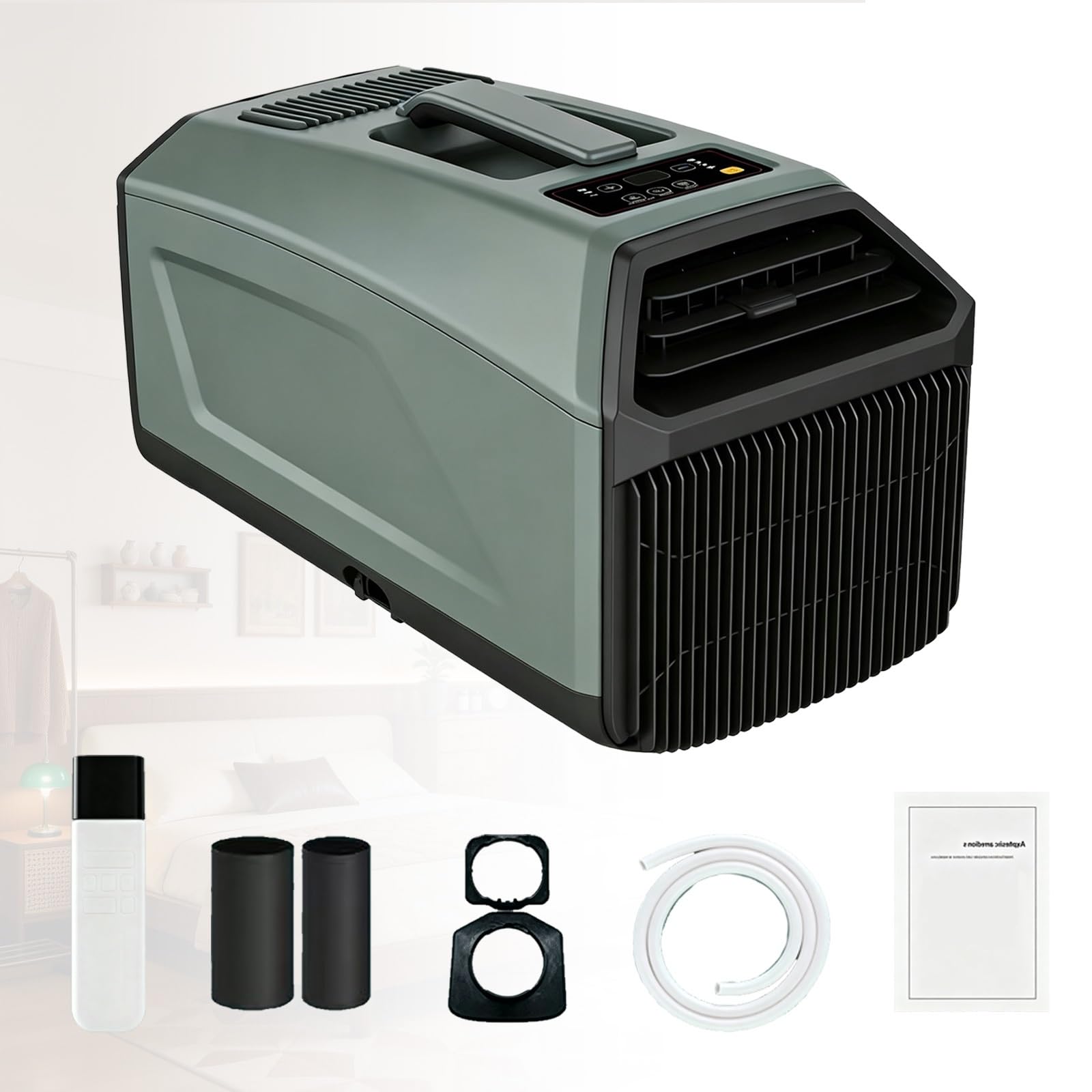 Xenmekrx Green Portable Air Conditioner For Car Camping, 5000 Btu Tent Ac Unit