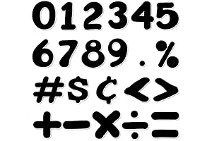 65-Piece Educational Magnetic Number Set for Whiteboards