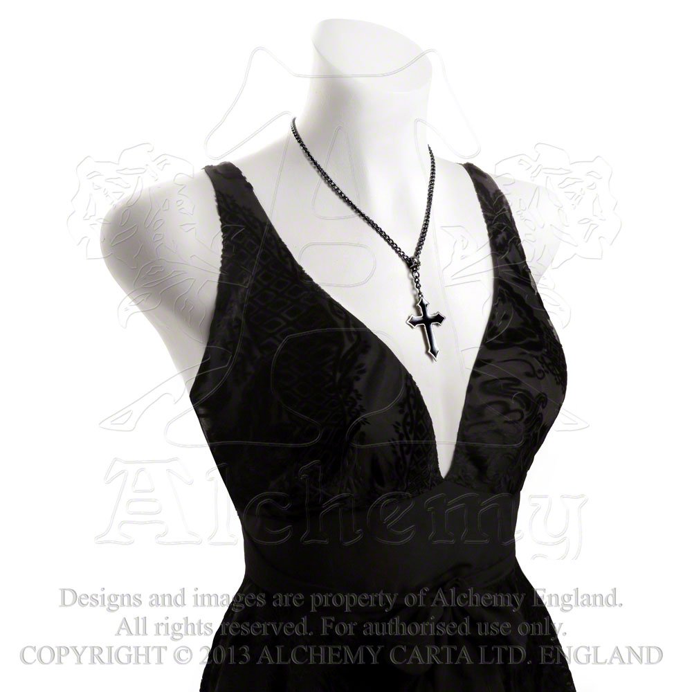 Alchemy Gothic Osbourne's Cross Uomo Collana standard peltro