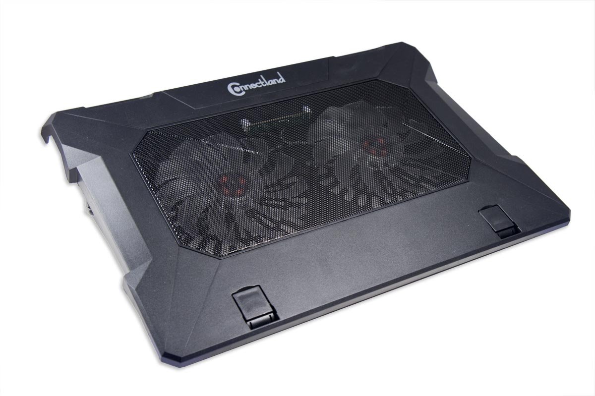 Connectland 19" Gaming Laptop Cooler Stand with Dual 140mm Cooling Fans (CL-NBK68023)