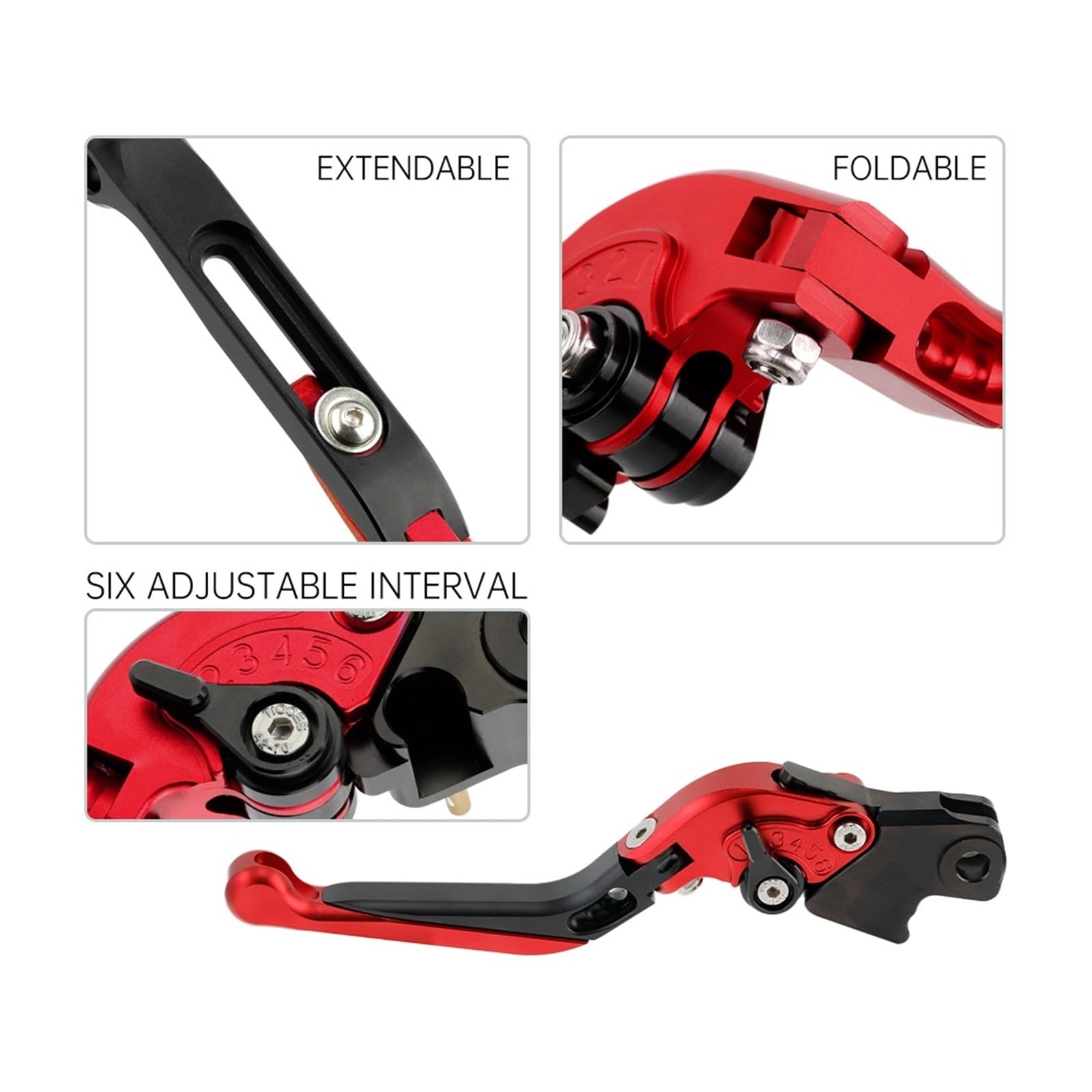 Leve Manubrio Per K1200 S/R Per K1300 GT Per K1300R Per K1200S Per K1200R Pieghevoli Leve Freno Frizione Sport Moto Allungabili Regolabili CNC Maniglie Leve Freno Frizione(1)
