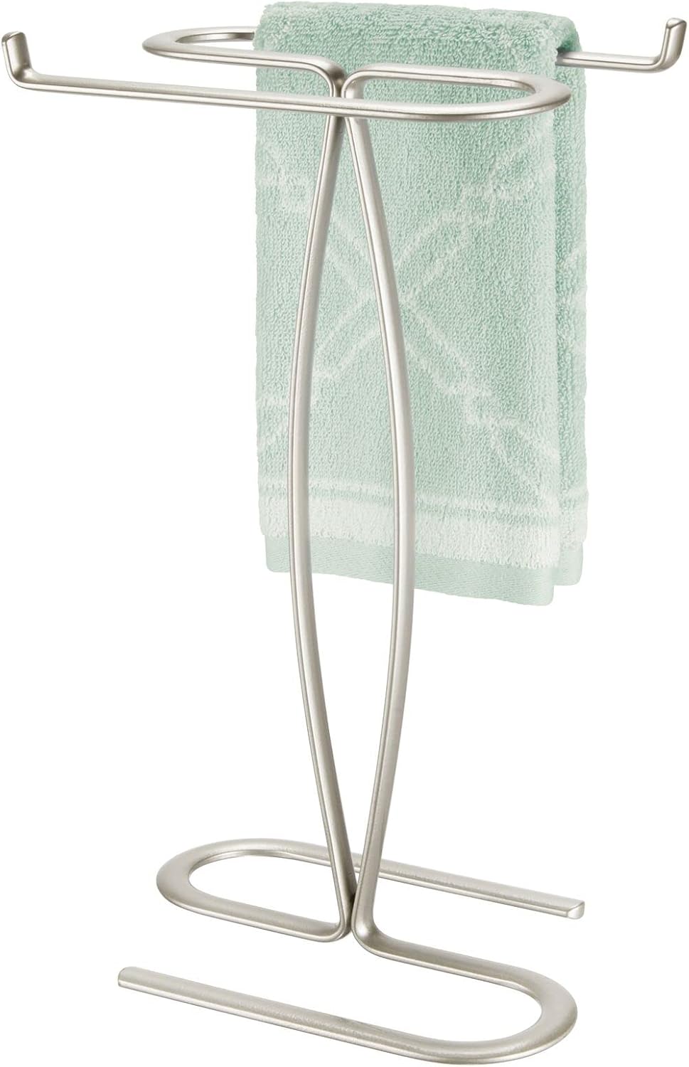 mDesign Decorative Modern Metal Fingertip, Hand Towel