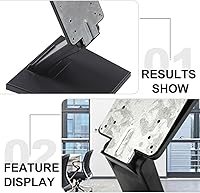 Vista 2 de Base de monitor plegable versátil para pantallas LCD, soporte de hierro estable para pantalla de escritorio con base ancha anti-punta, diseño