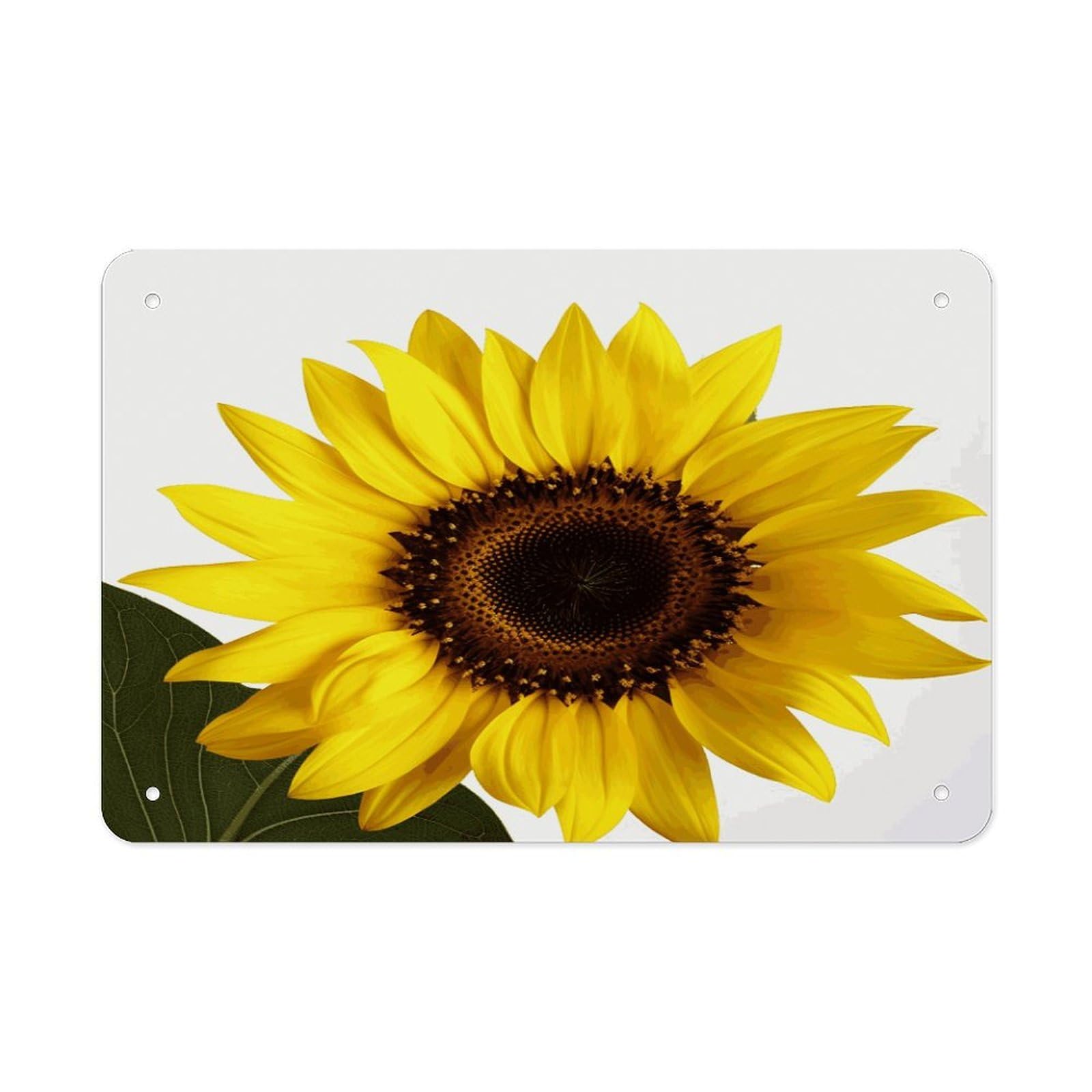 Fodpand Style Flower Sunflower Wall Art Metal Signs Tin Sign