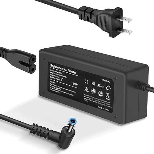 DJW Adaptador de corriente alterna de 195 V 231 A 45 W fuente de cable de alimentación para HP Pavilion 11 13 15 HP Elitebook Folio 1040 g1 HP