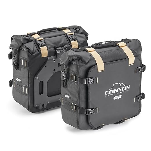 GIVI Coppia di borse laterali enduro GRT720B Canyon Water Resistant 25+25 lt