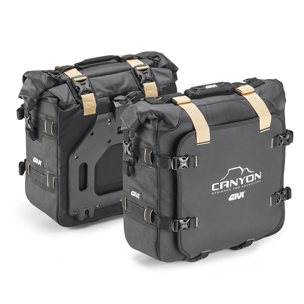 GIVI Coppia di borse laterali enduro GRT720B Canyon Water Resistant 25+​25 lt
