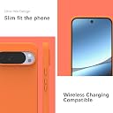 YATWIN Silicone Back Case for Google Pixel 10 Pro XL, Soft-Touch, Shockproof Phone Back Cover for Google Pixel 10 Pro XL - Orange gallery image