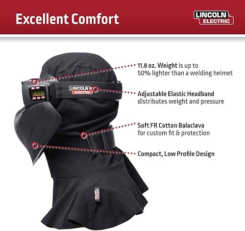 Miniatura 2 de Lincoln Electric ArcSpecs K4643-1 - Gafas de oscurecimiento automático, tecnología de lentes 4C, color negro