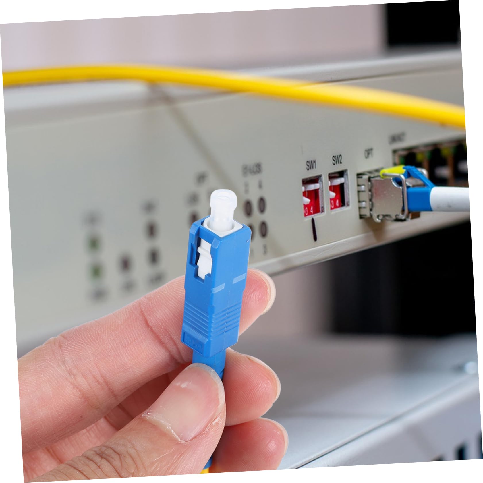Angoily 5pezzi Splitter Ottico Fuso Professionale Per Cavi Fibra Ottica Compatibile Con Home Theater e Amplificatori Design Flessibile e Duraturo Diverse Lunghezze Per Ogni Necessità