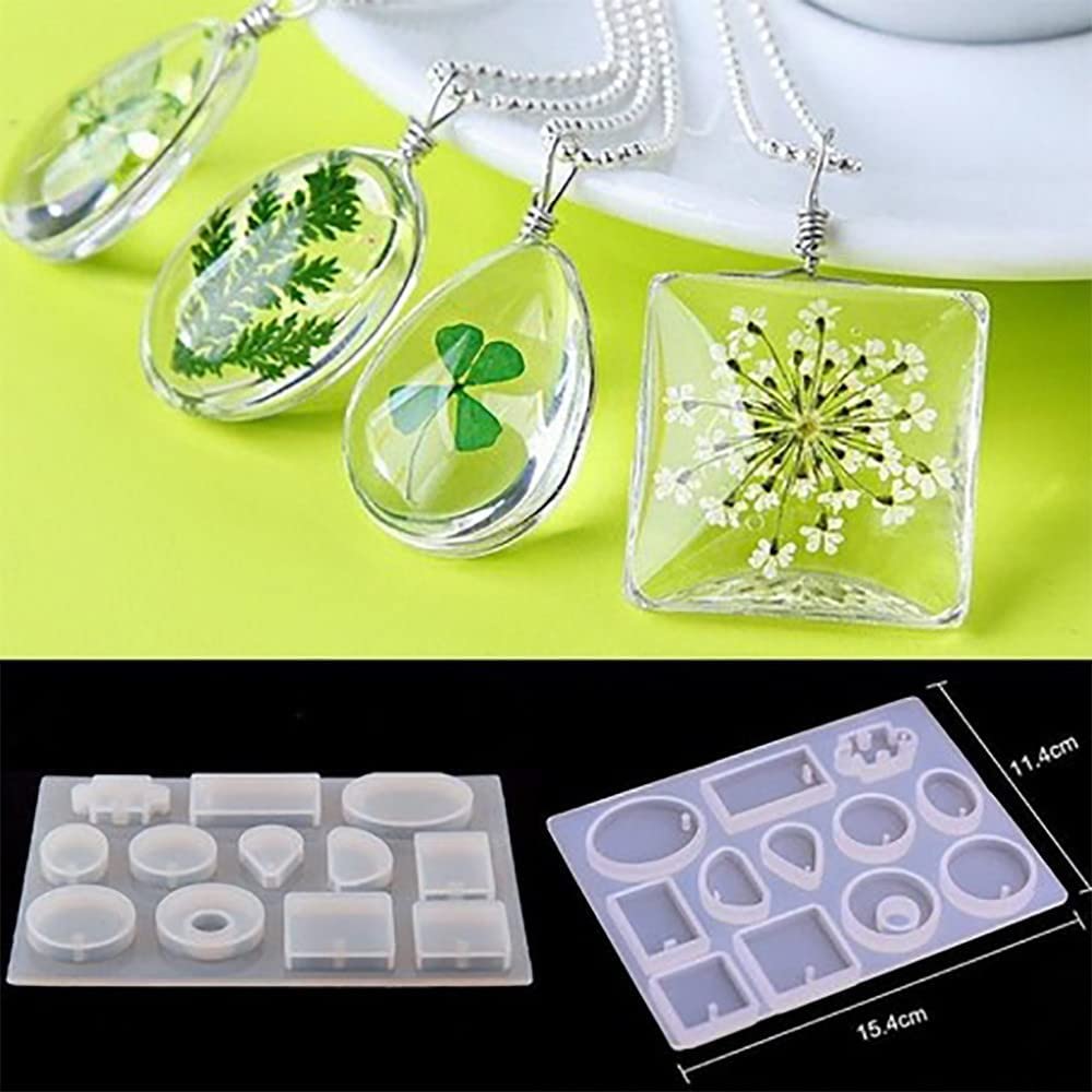 RAKA Silicone Mould Casting Resin Set Epoxy Silicone Molds with Tools for DIY Craft Keychain Pendant Jewellery - Image 2 thumbnail