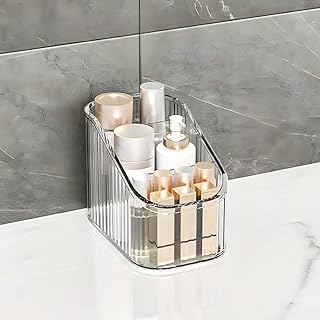 Organizador de maquillaje acrílico con diviso...