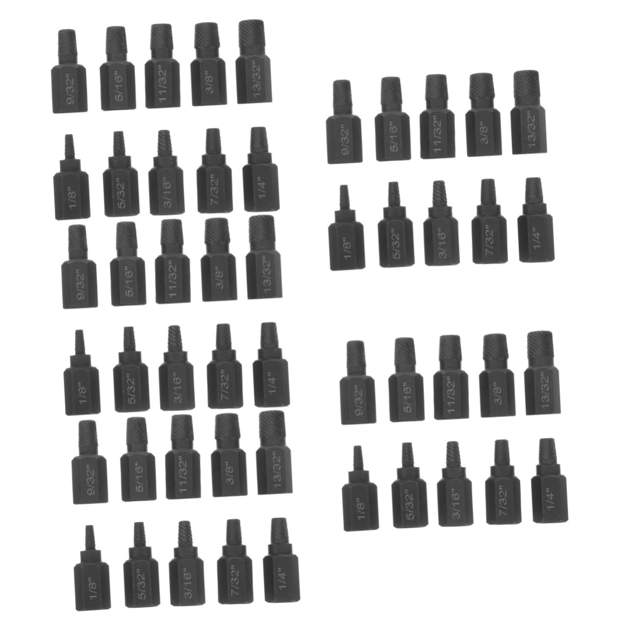 5sets Estrattore Di Viti Danneggiate Da Manico Per Rimozione Viti e Bulloni Rotti Strumento Per Elettricisti e Fai Te Alta Efficienza e Durabilità