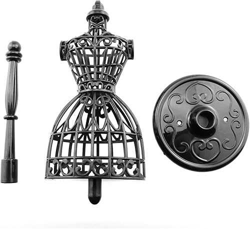 Miniatura 6 de 5 unids muñeca ropa modelo rack 8.661 in hueco modelo de arte marco de ropa vestido exhibición mini maniquí modelo para muñeca juguete exhibición