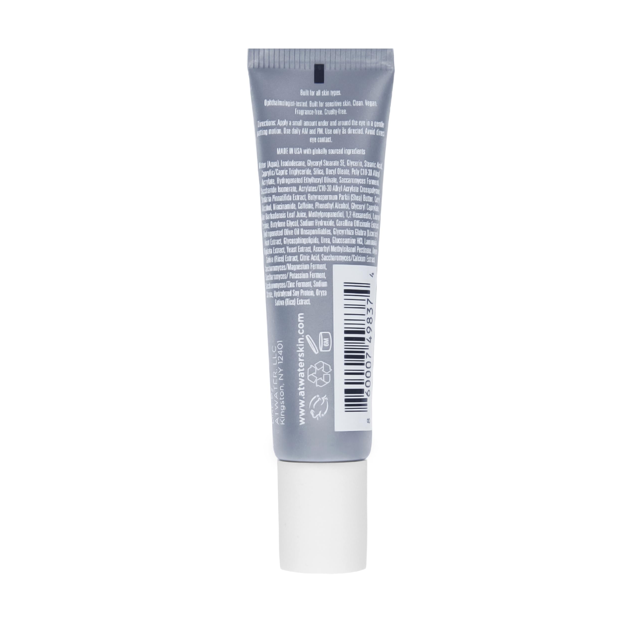 ATWATER Men's Hydrating Under Eye Cream for Fine Lines & Circles, 0.5 Fl Oz
