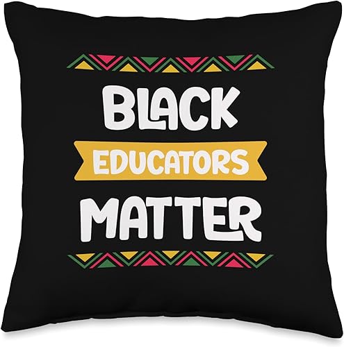 Miniatura 4 de Black History Month Pride Black African outfit Teachers Educators Matter Black History Month African Throw Pillow, 18x18, Multicolor