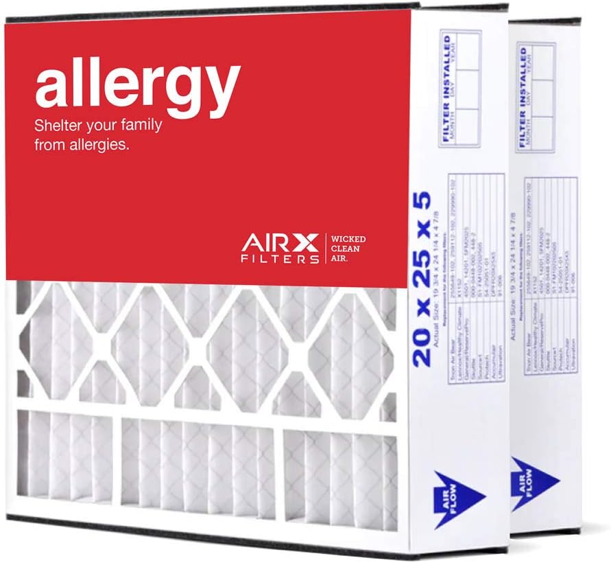 AIRx Filters 20x25x5 MERV 11 HVAC AC Furnace Air Filter Replacement for