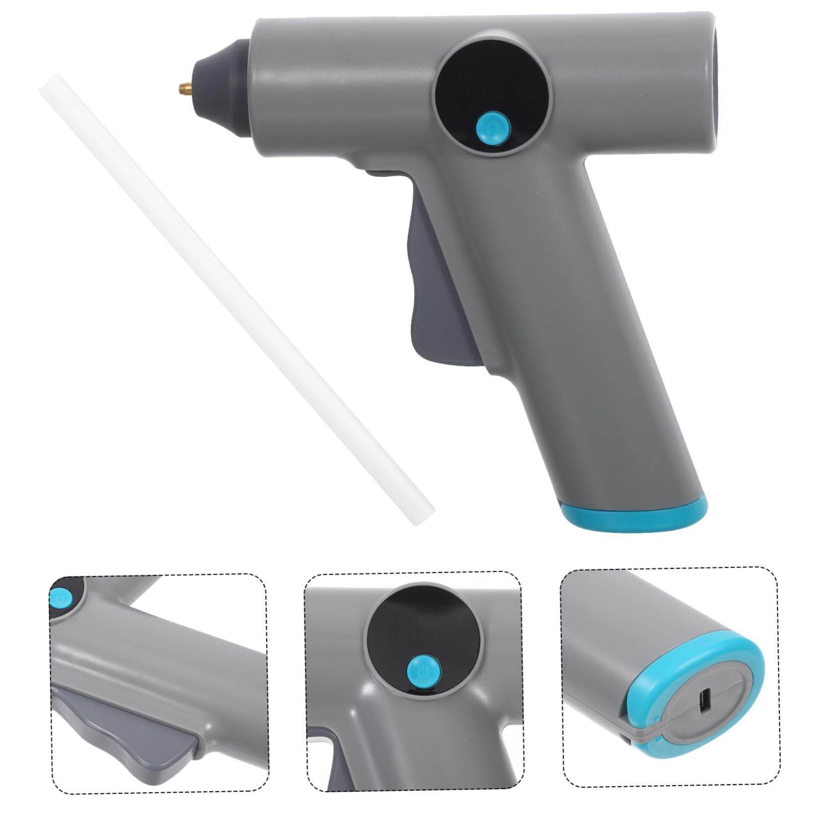 Pistola per Colla a Caldo Elettrica Digitale Ricaricabile
