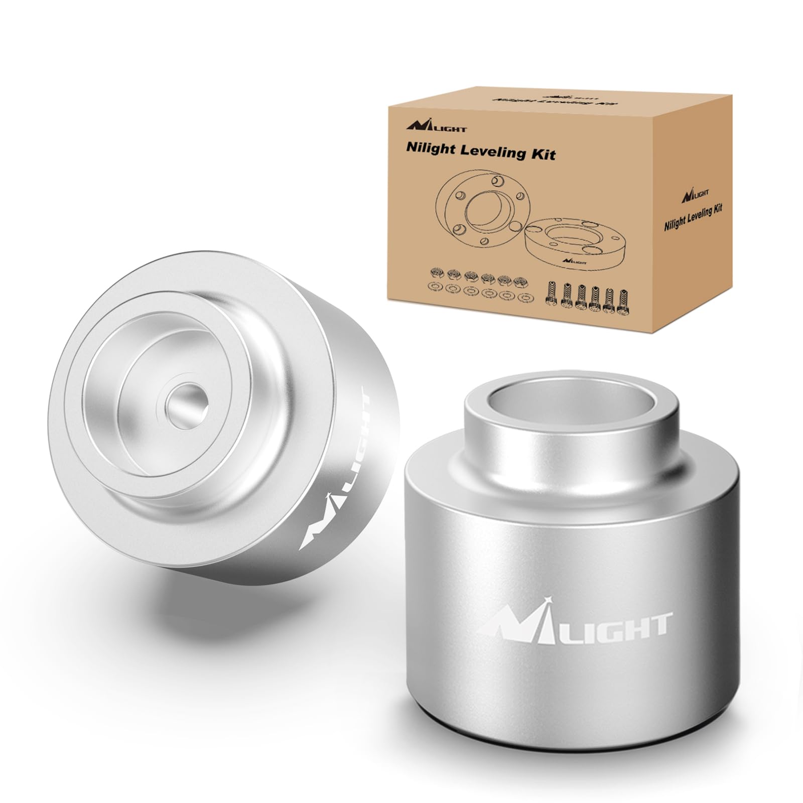 Nilight 2.5" Rear Leveling Kit for Ram 1500 2009-2023 2WD/4WD | Rear Lift Spacers Fit Tahoe, Suburban &amp; Yukon 1500 2000-2020 and Avalanche 1500 2002-2013, Raise Rear for a Balanced Stance