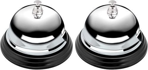 Tienda Basics Campana de llamada de metal, paquete de 2