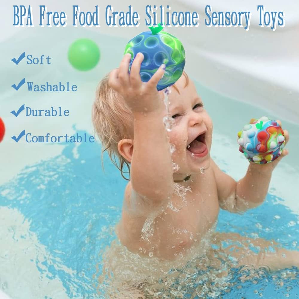 JRChuang Pop Balls Fidget Pop It Toys 3D Push Bubble Pop Stress