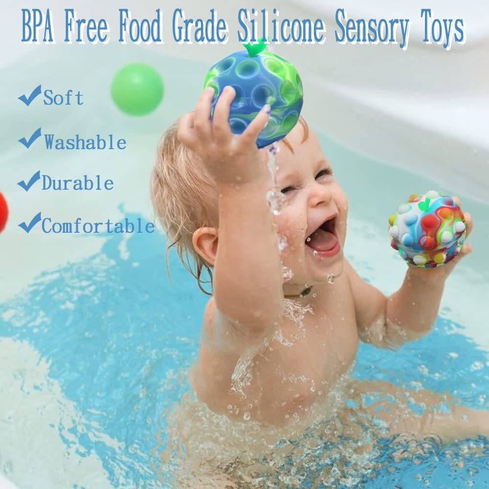 JRChuang Pop Balls Fidget Pop It Toys 3D Push Bubble Pop Stress