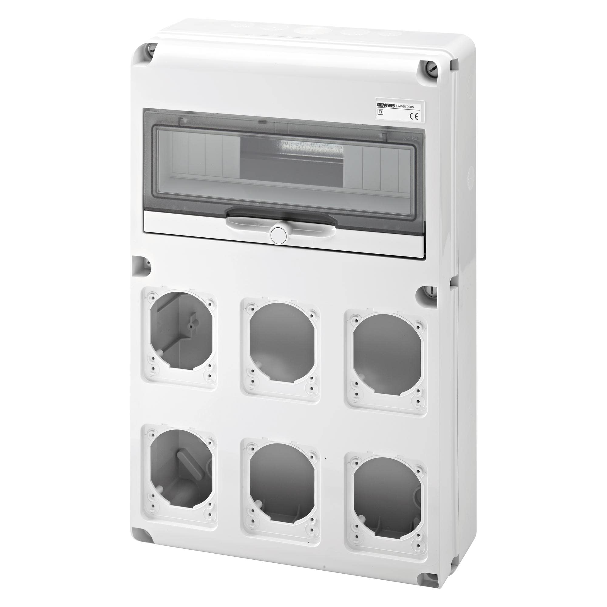 Gewiss GW68008N caja de tomacorriente Blanco - Caja registradora