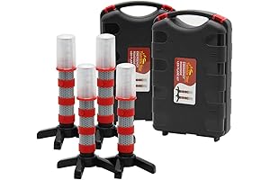 Trek Safe Road Flares with Magnetic Base and Detachable Stand
