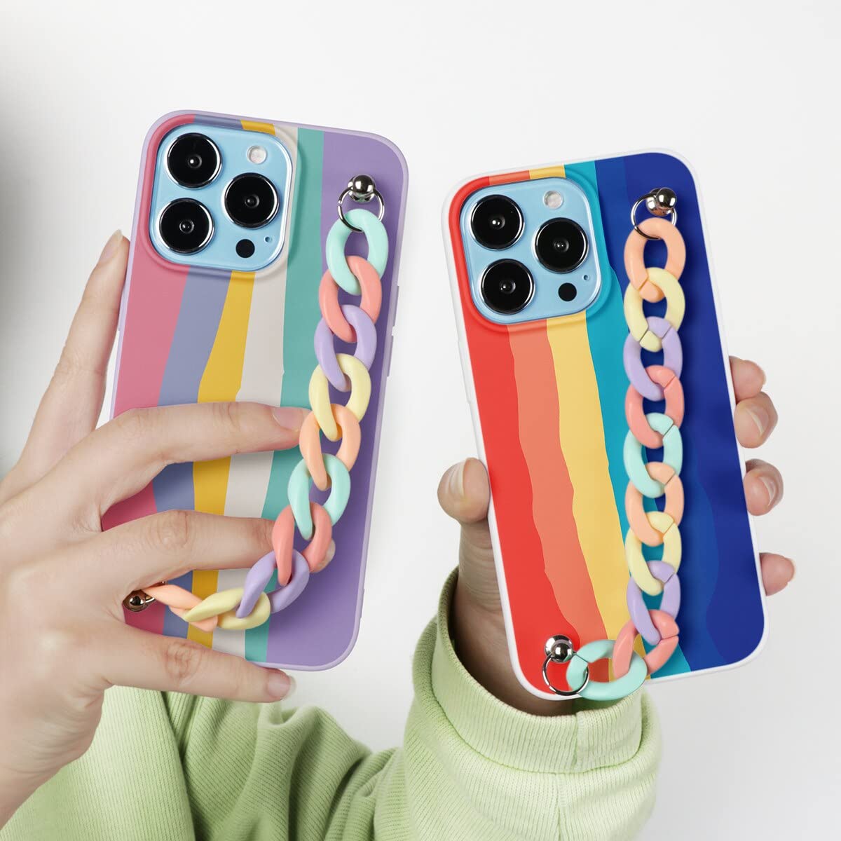 Yoedge 2 pezzi Cover per iPhone 11 Bianco e Nero Silicone